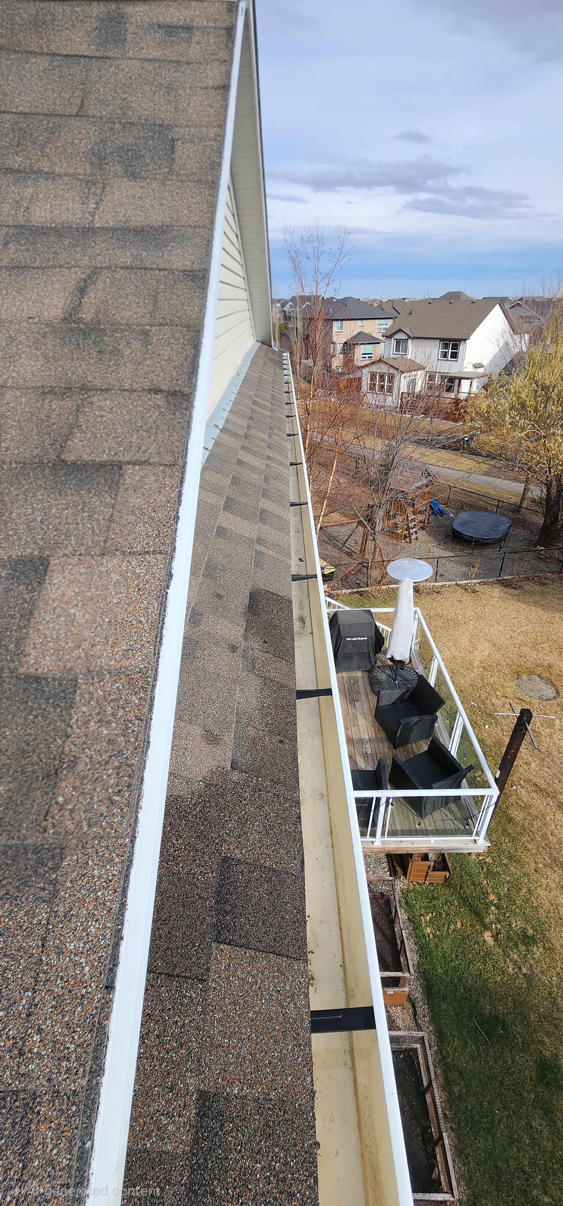 Clean gutter and eavestrough line in Calgary by White5