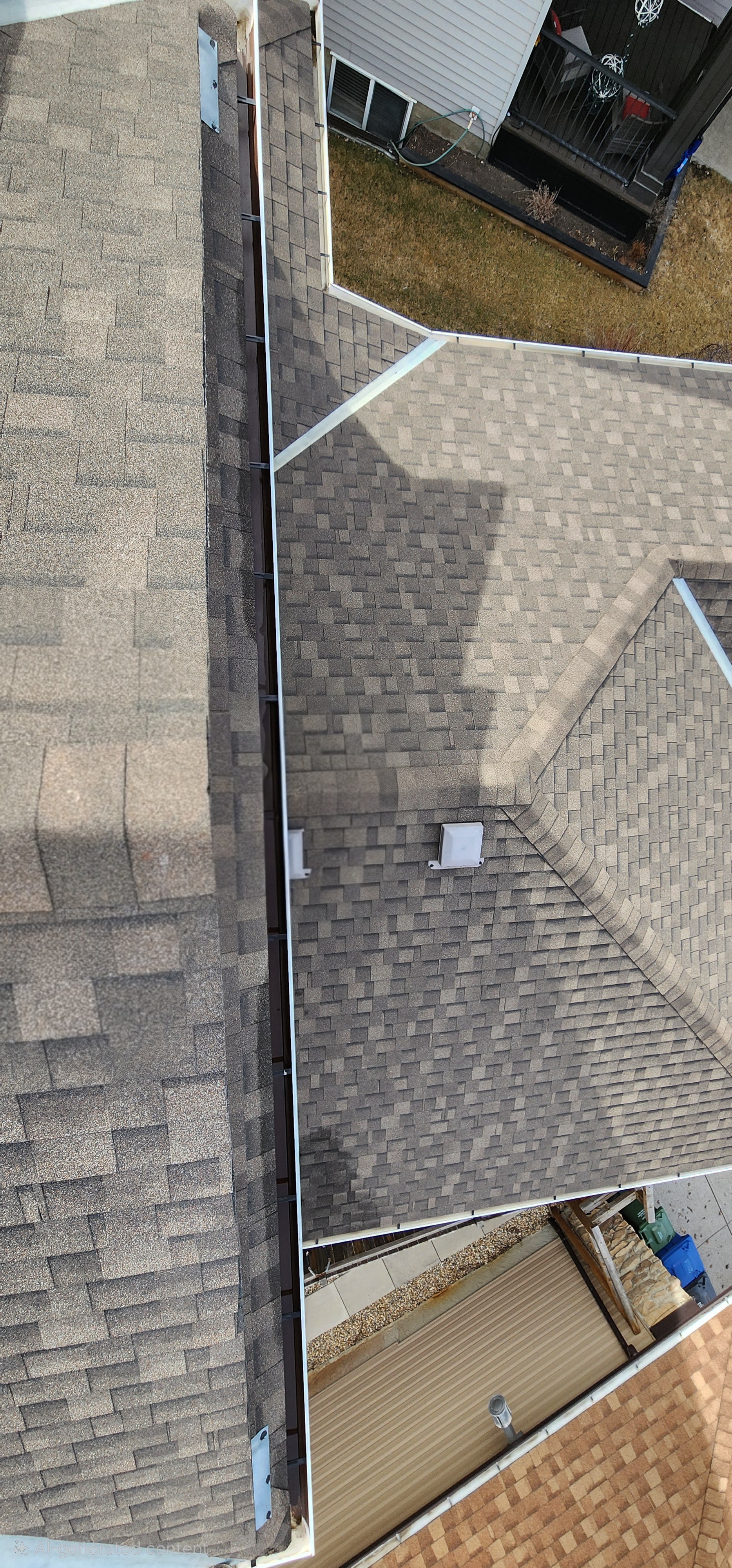 Gutter and eavestrough cleaning project in Calgary by White5