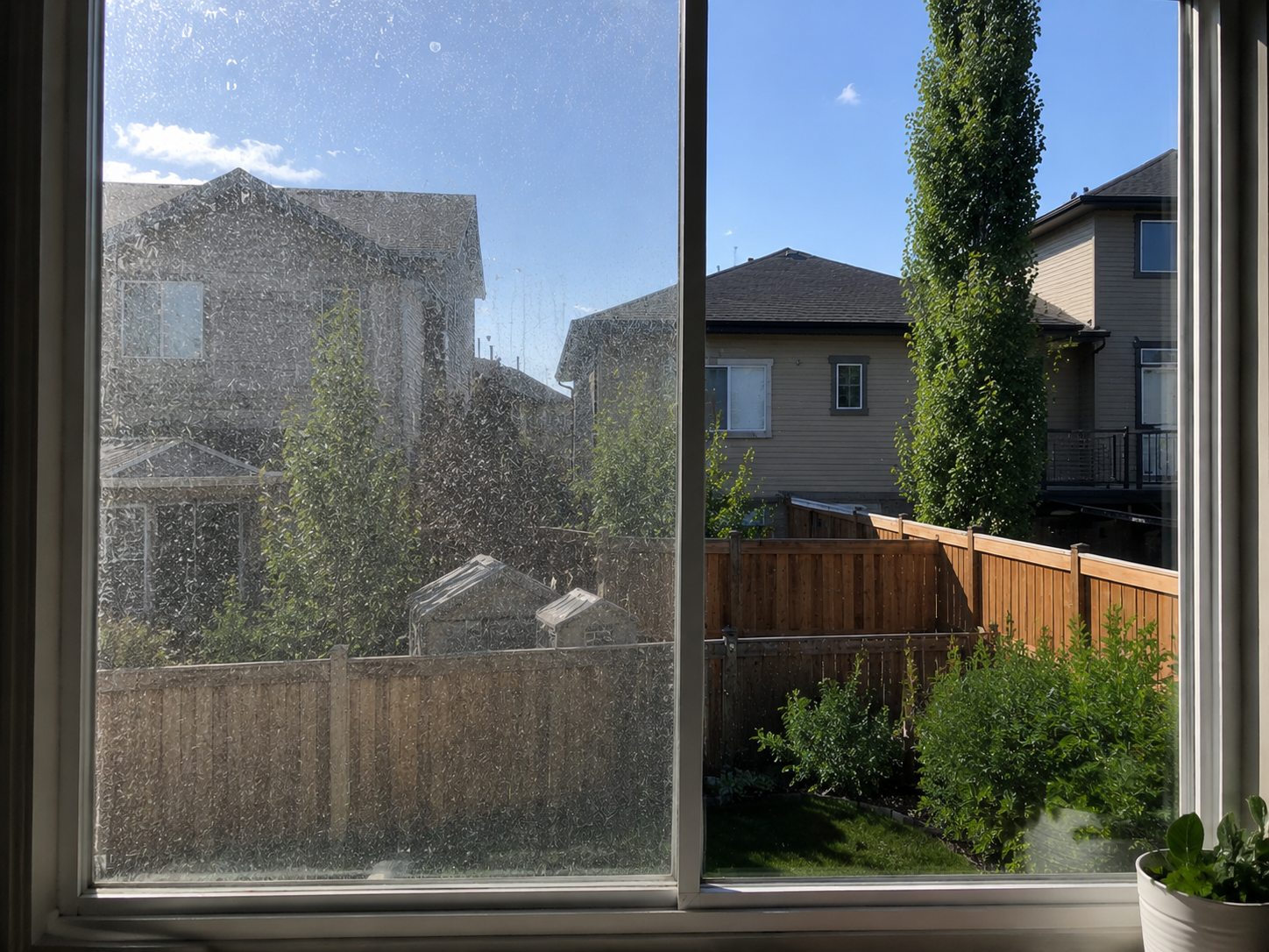 Clean window finish in Calgary by White5